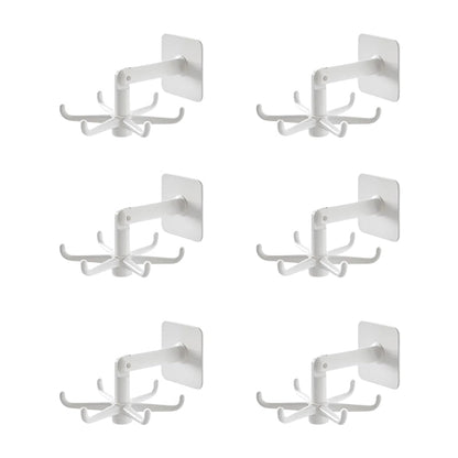 Hook Organizer with 360° Swivel Function | Adhesive Rotating Rack