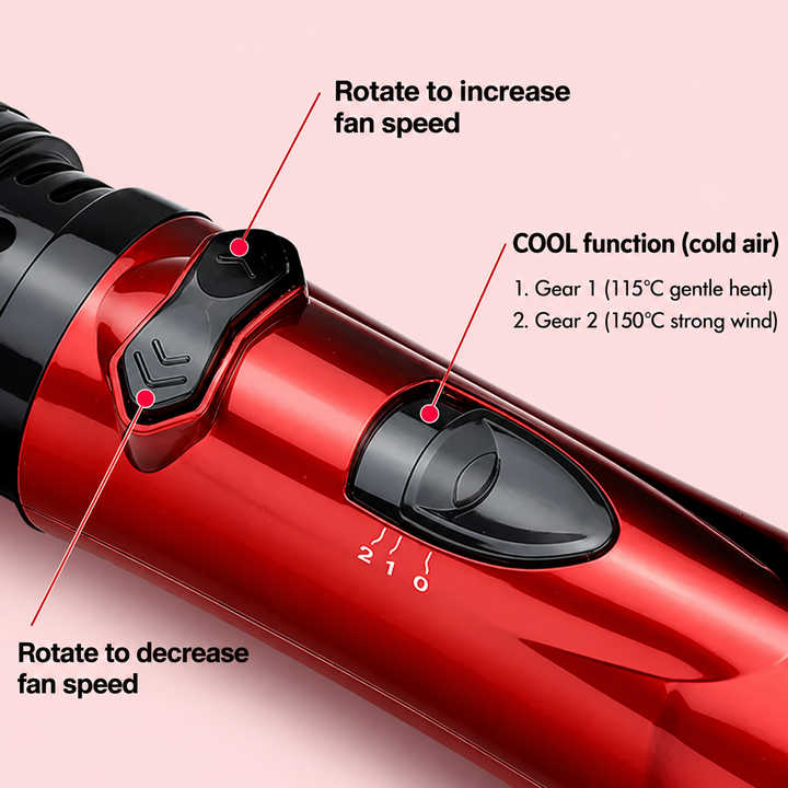 Hot Air Volumising Brush for Women | Ceramic Coating &amp; Ionic Technology | Fast Styling, Added Volume, Less Frizz