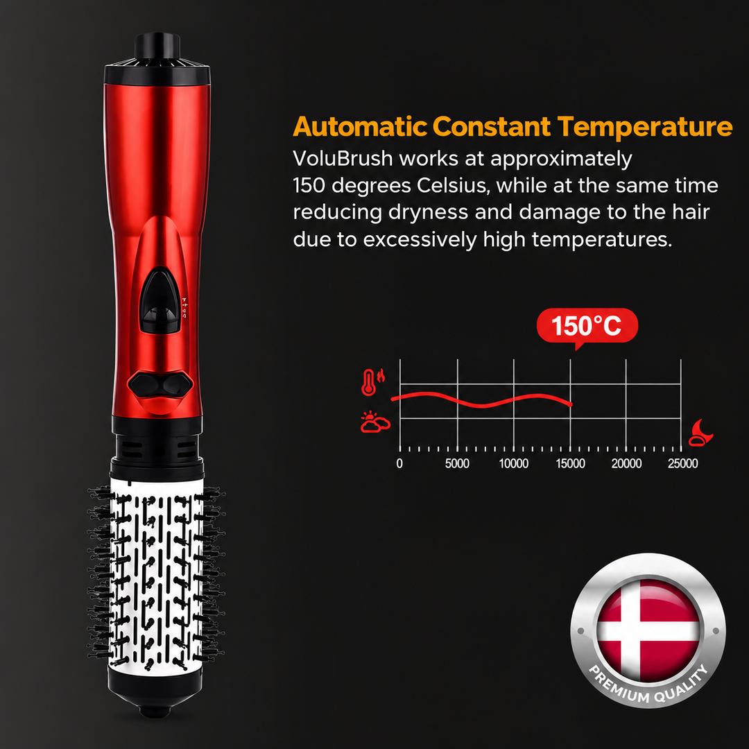 Hot Air Volumising Brush for Women | Ceramic Coating &amp; Ionic Technology | Fast Styling, Added Volume, Less Frizz