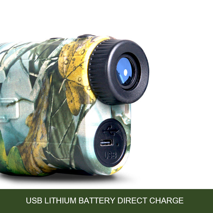 Hunting Range Finder 1000 Yards | 6.5X Laser Rangefinder with Angle &amp; Height Data | USB-C Rechargeable, Rainproof Build