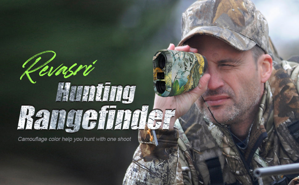 Hunting Range Finder 1000 Yards | 6.5X Laser Rangefinder with Angle &amp; Height Data | USB-C Rechargeable, Rainproof Build