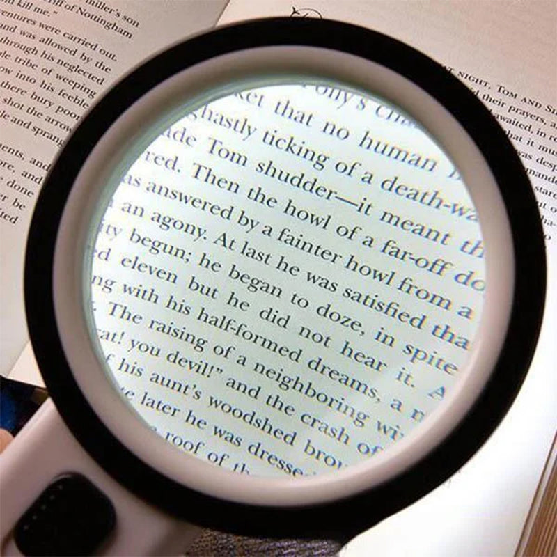 30x Optical Magnifier with LED Light | 12 Bright LED Lights &amp; Glass Lens | Battery-Powered, Distortion-Free Clarity 2
