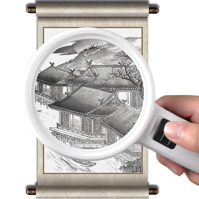 30x Optical Magnifier with LED Light | 12 Bright LED Lights &amp; Glass Lens | Battery-Powered, Distortion-Free Clarity 3