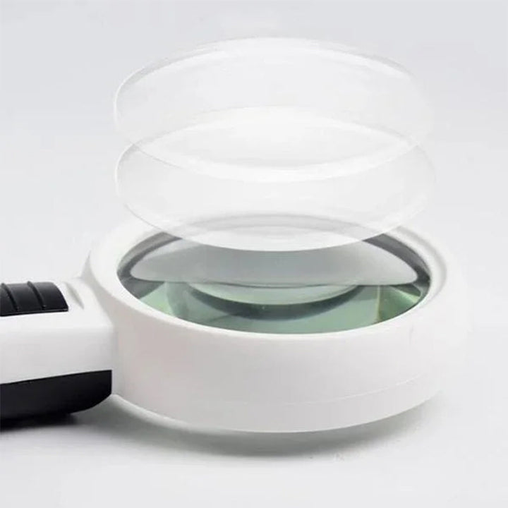 30x Optical Magnifier with LED Light | 12 Bright LED Lights &amp; Glass Lens | Battery-Powered, Distortion-Free Clarity 4