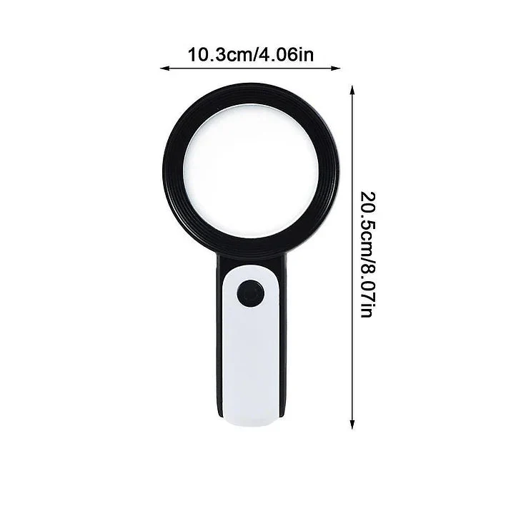 30X Magnifying Glass with LED Light | Illuminated Lens for Reading & Hobbies | Reduces Eye Strain, Clear Detailed Vision 2