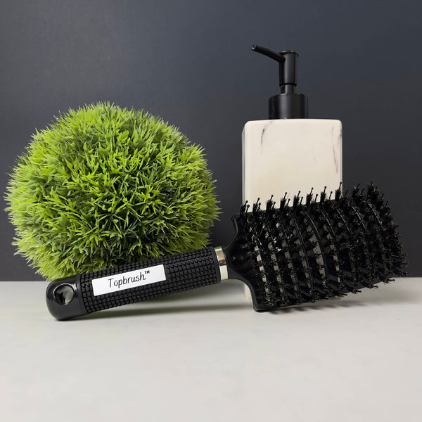 Detangling Hair Brush for All Hair Types | Nylon Pins &amp; Boar Bristle Blend | Reduces Breakage, Adds Natural Shine 1