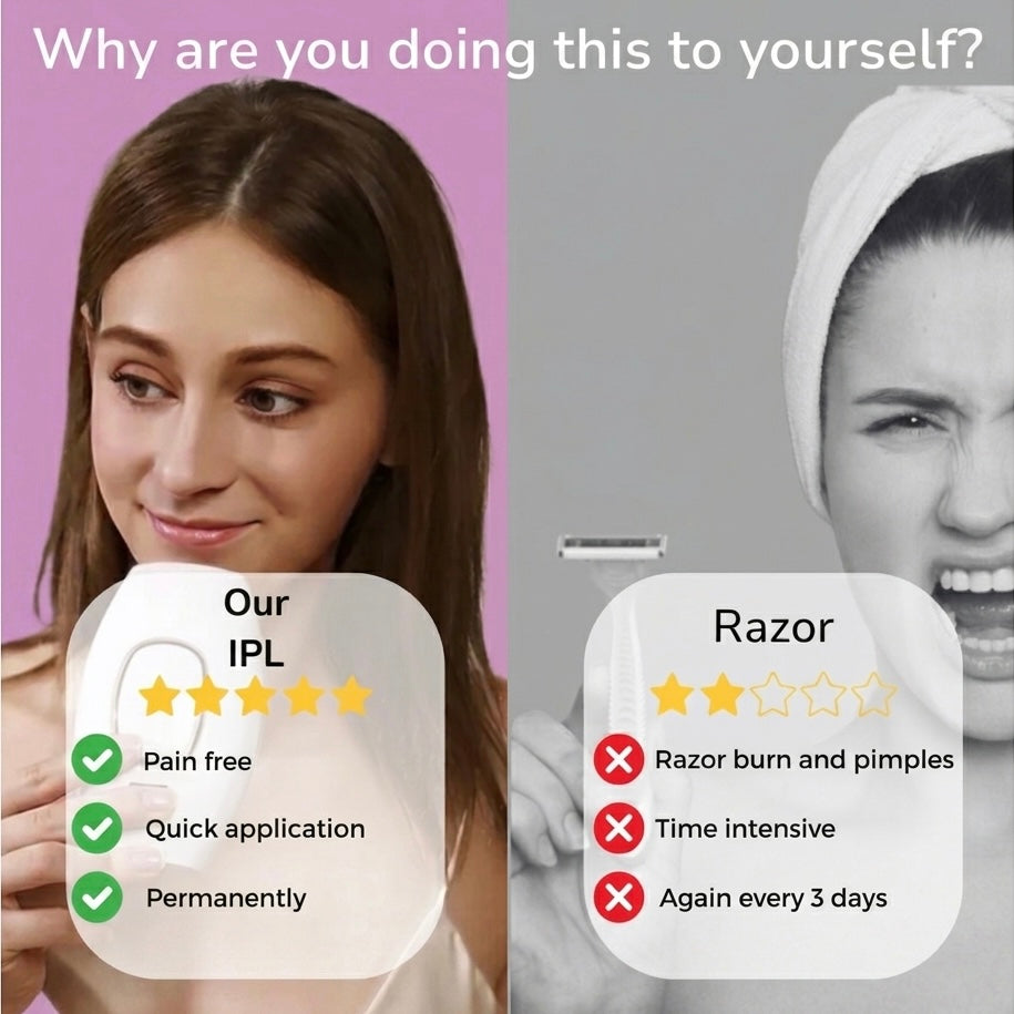 IPL Hair Removal Device | 5 Intensity Levels | Body &amp; Bikini | Home Use