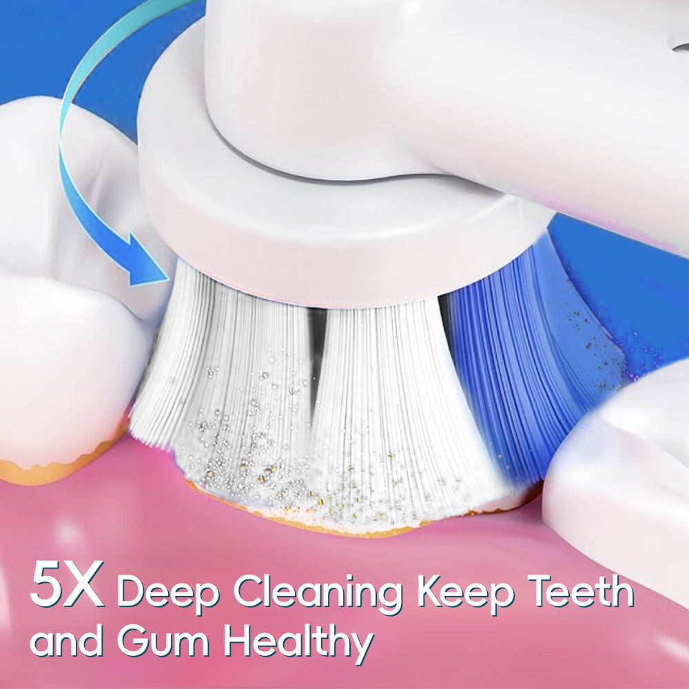 Electric Rotating Toothbrush | 3 Cleaning Modes &amp; Pressure Sensor | 70-Day Battery, USB-C Fast Charging, IPX7 Waterproof 4