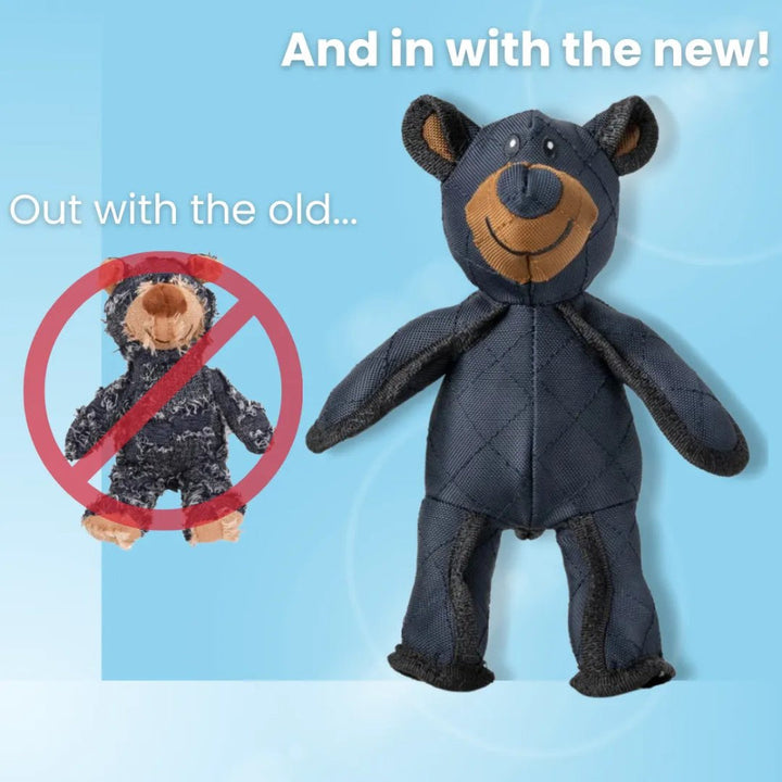 Dog Chew Toy Plush Bear Shape | Triple-Layered Chew-Resistant Fabric | Supports Dental Health and Gum Care During Play 8