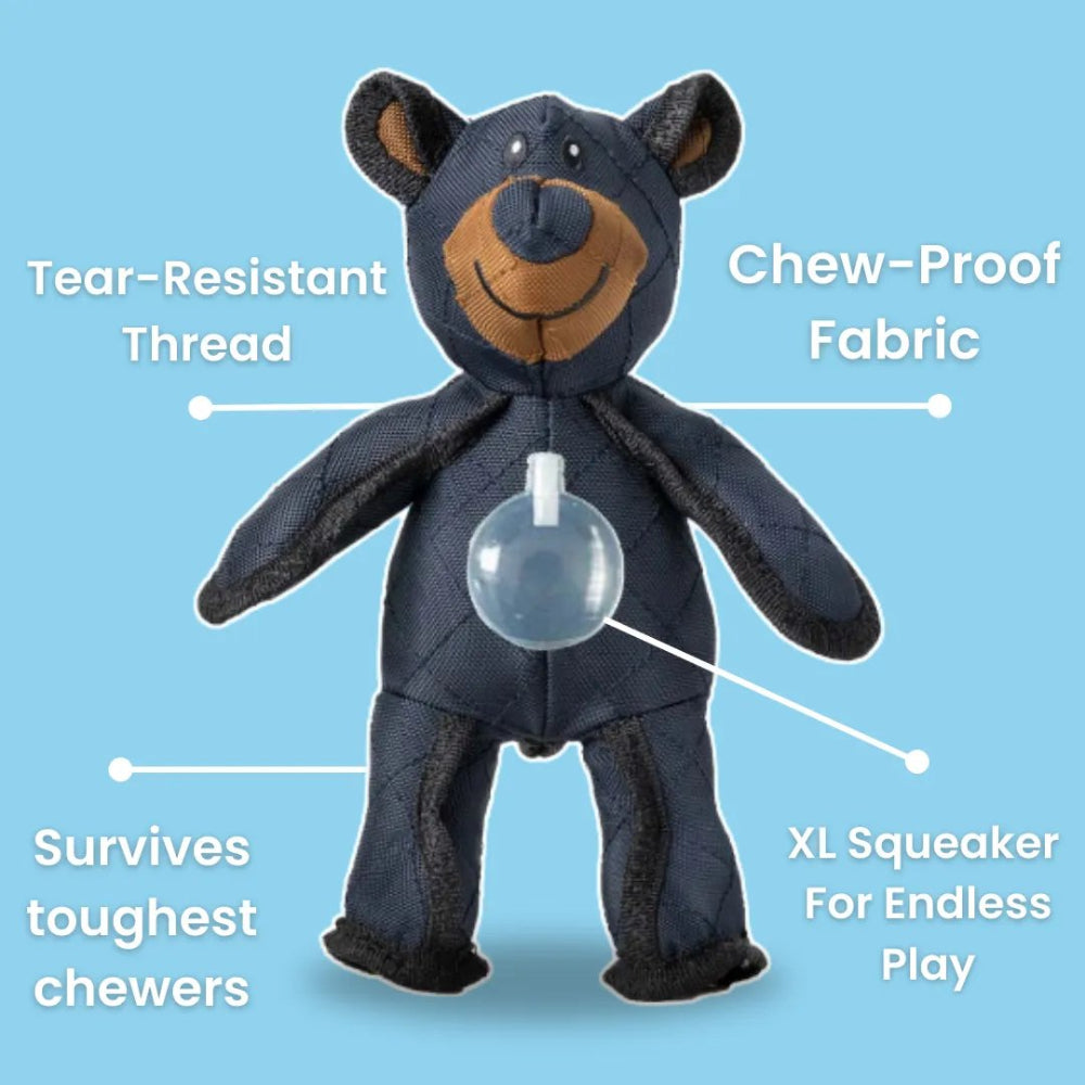 Dog Chew Toy Plush Bear Shape | Triple-Layered Chew-Resistant Fabric | Supports Dental Health and Gum Care During Play 6