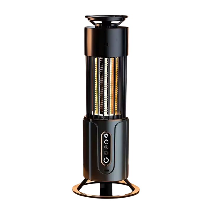 Indoor Insect Trap | 360° UV Light &amp; Electric Grid | USB Rechargeable | 200m² Coverage | Night Light