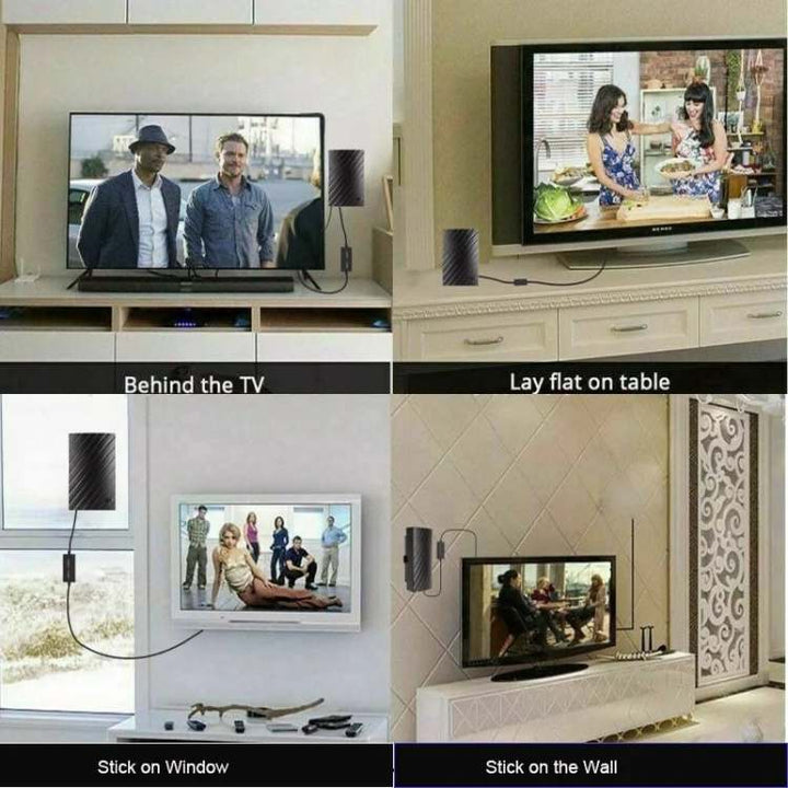 Indoor TV Aerial 4K HD | Long Range Signal Reception, Up to 600 Miles | Plug &amp; Play Setup, No Cable Bills Needed