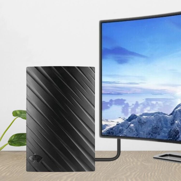 Indoor TV Aerial 4K HD | Long Range Signal Reception, Up to 600 Miles | Plug & Play Setup, No Cable Bills Needed