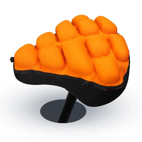 Inflatable Bicycle Seat Cushion | Shock-Absorbing 3D Air Pad Reduces Vibration by 45% | Anti-Slip TPU &amp; Lycra Build