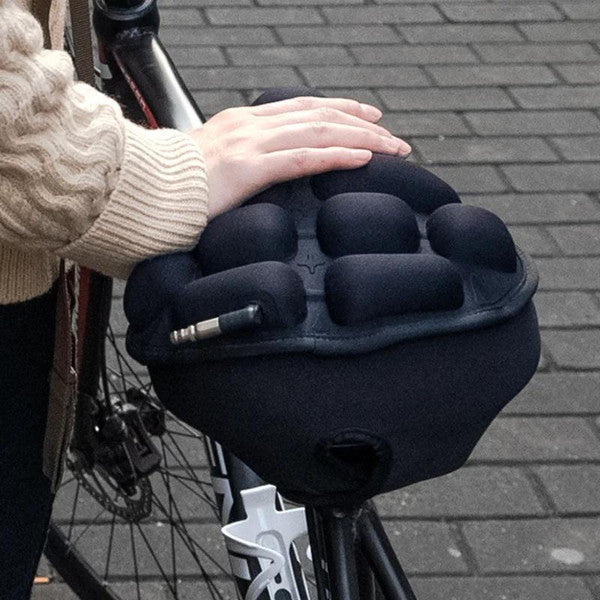 Inflatable Bicycle Seat Cushion | Shock-Absorbing 3D Air Pad Reduces Vibration by 45% | Anti-Slip TPU &amp; Lycra Build