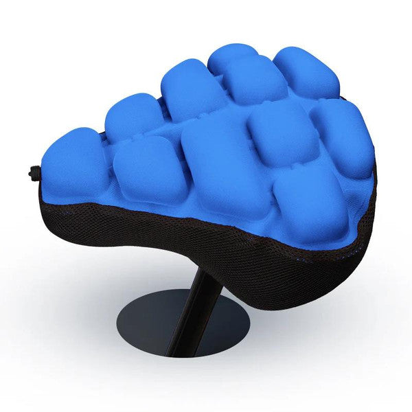 Inflatable Bicycle Seat Cushion | Shock-Absorbing 3D Air Pad Reduces Vibration by 45% | Anti-Slip TPU &amp; Lycra Build