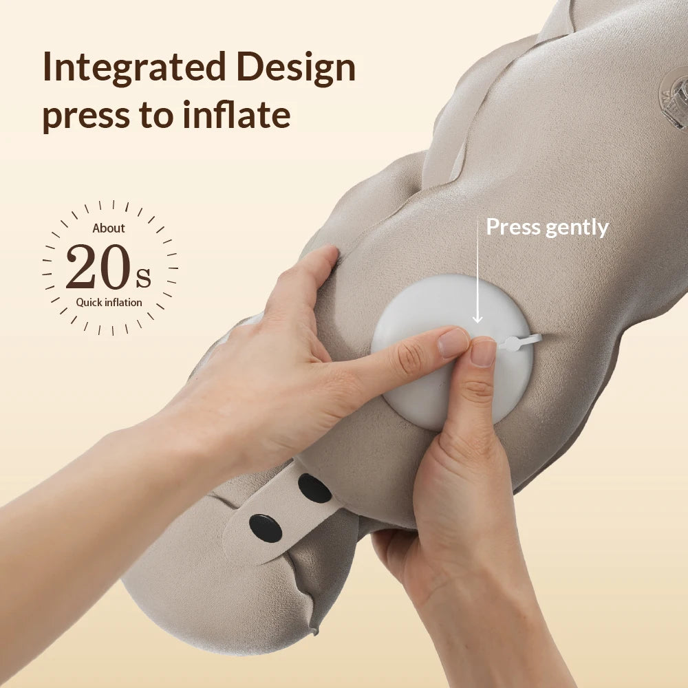 Inflatable Neck Pillow | U-Shape Expandable Travel Pillow