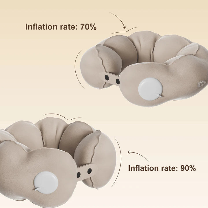 Inflatable Neck Pillow | U-Shape Expandable Travel Pillow