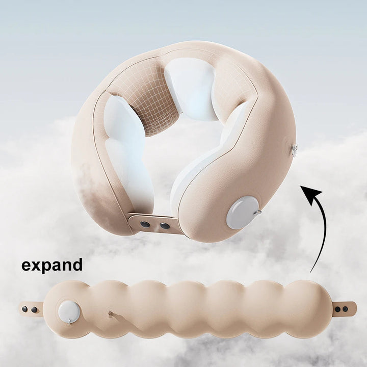 Inflatable Neck Pillow | U-Shape Expandable Travel Pillow