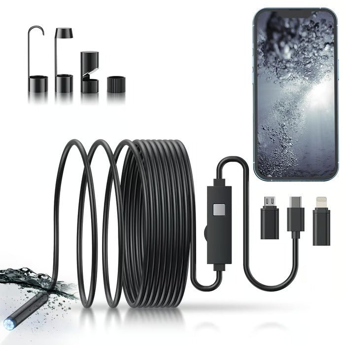 Inspection Camera | ZoomGlide Waterproof Endoscope for Phones