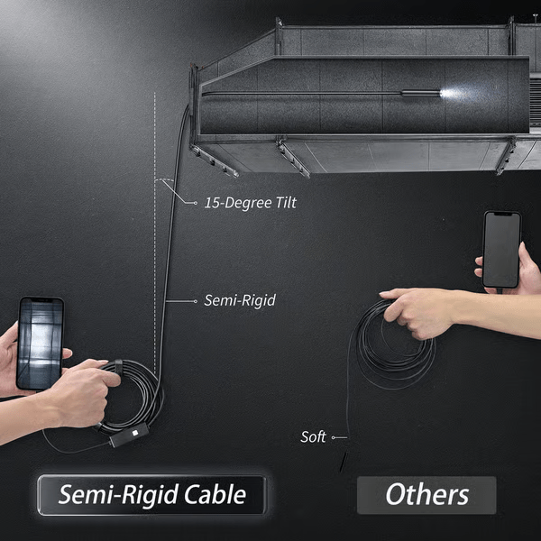 Inspection Camera | ZoomGlide Waterproof Endoscope for Phones