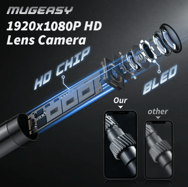 Inspection Camera | ZoomGlide Waterproof Endoscope for Phones