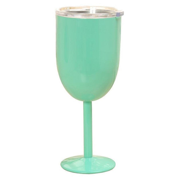 Insulated Stainless Steel Wine Glasses | Double Wall Thermal Cups with Leak-Proof Lid | Shatterproof &amp; Dishwasher Safe