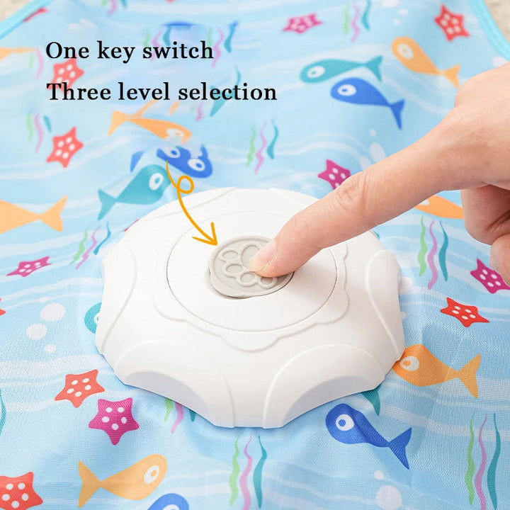 Interactive Cat Toy | Hidden Moving Feather, Three Speed Modes, Rustling Sound | USB Rechargeable, Non-Slip Base