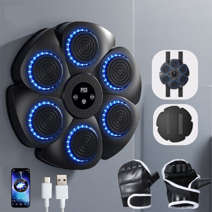 Interactive Boxing Machine | Wall-Mounted Fitness Trainer with Bluetooth Music | Engaging Home Boxing Equipment for All Ages 3