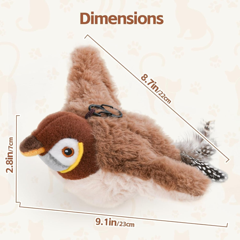 Interactive Cat Toy Bird with Realistic Sounds and Motion 6