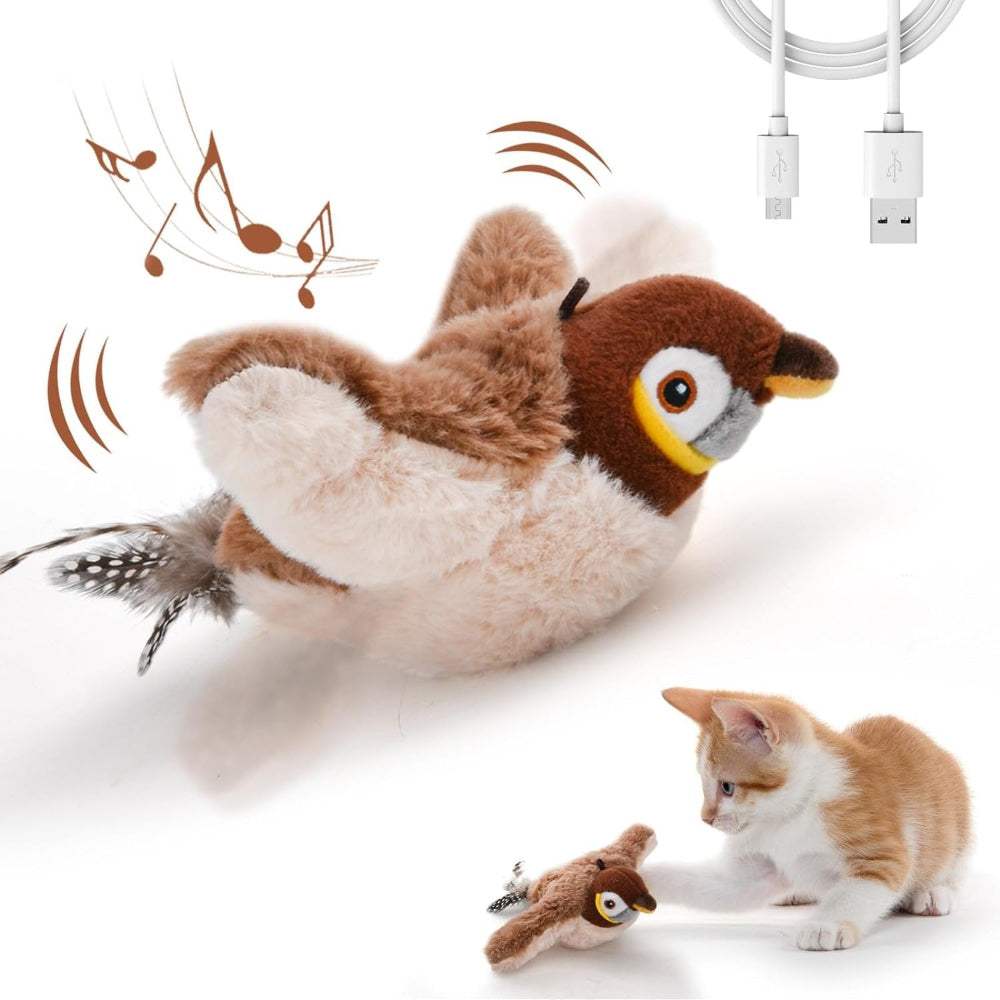 Interactive Cat Toy Bird with Realistic Sounds and Motion 7