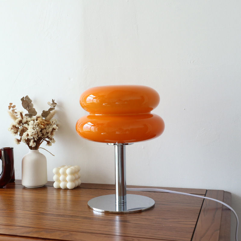 Italian Designer Glass Table Lamp | Modern Retro Accent Light 0