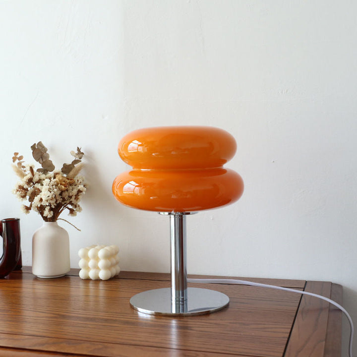 Italian Designer Glass Table Lamp | Modern Retro Accent Light 0