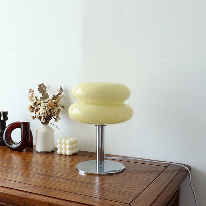 Italian Designer Glass Table Lamp | Modern Retro Accent Light 5