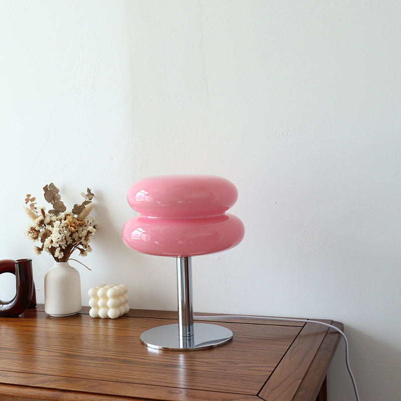 Italian Designer Glass Table Lamp | Modern Retro Accent Light 6