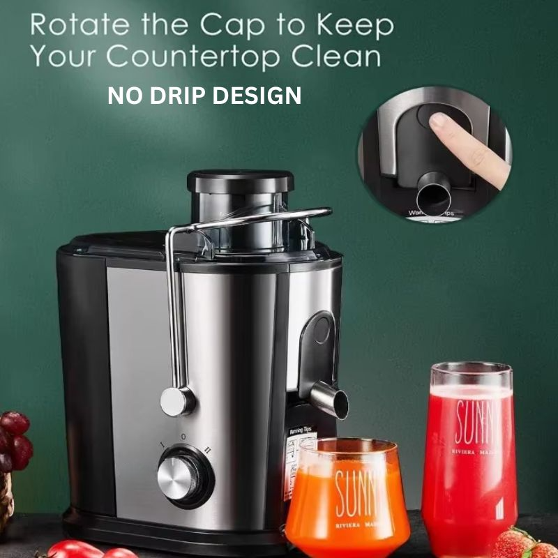 Electric Juicer Machine Stainless Steel Blade | Dual Speed Settings &amp; Wide Feed Chute | 800W Motor for Fast Fresh Juice 3