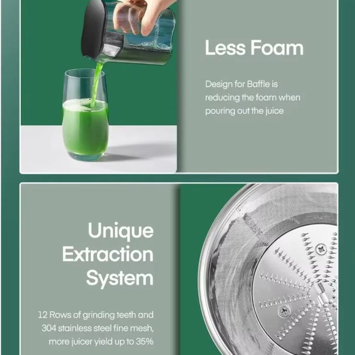 Electric Juicer Machine Stainless Steel Blade | Dual Speed Settings &amp; Wide Feed Chute | 800W Motor for Fast Fresh Juice 4