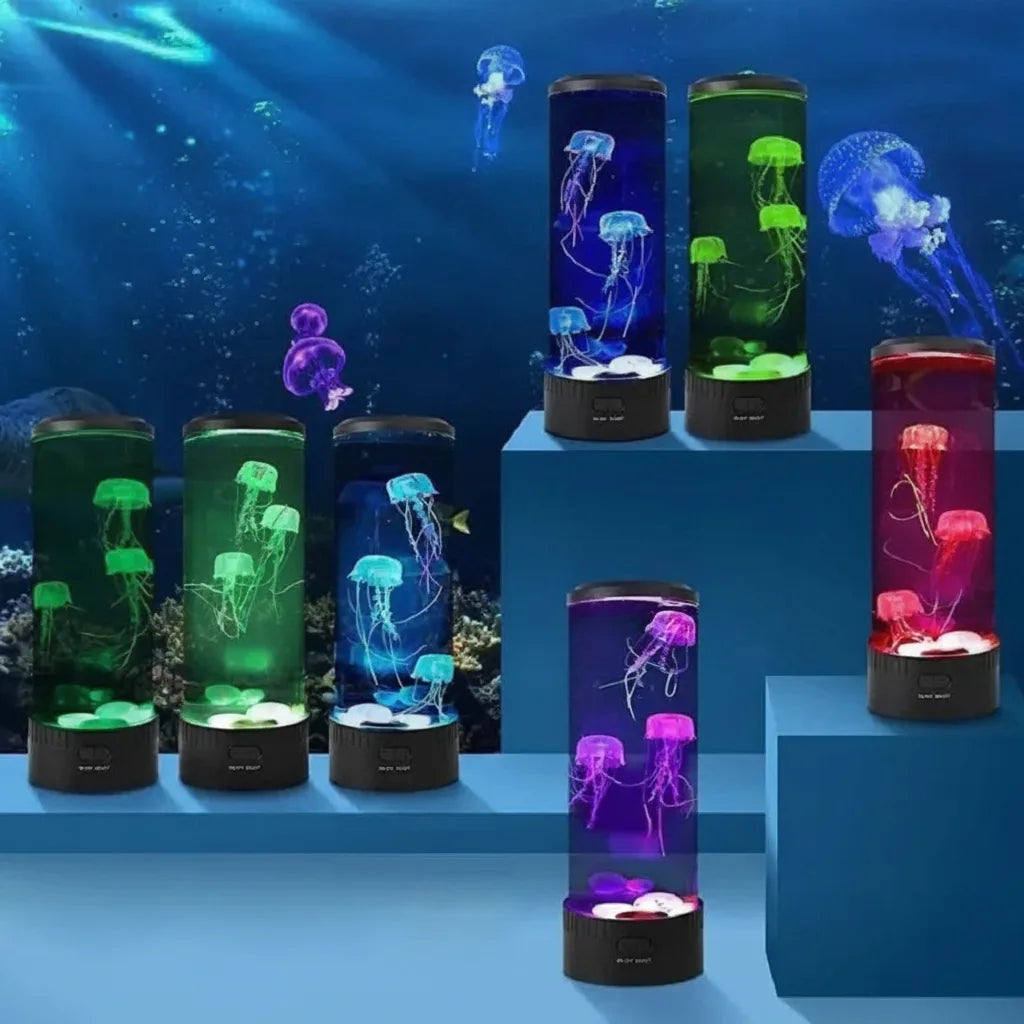 Jellyfish lamp with 7 LED color changes – aquarium night light 0