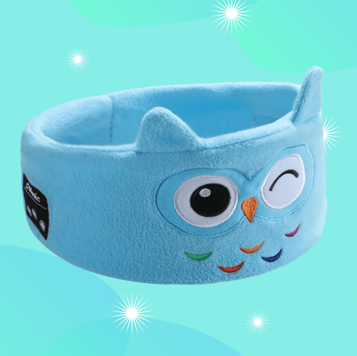 Kids Animal Print Sleep Headband Light Blocking Eye Mask