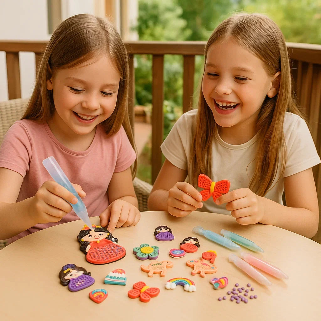 Kids Bead Painting Craft Kit Pattern Sheets Bead Assortment