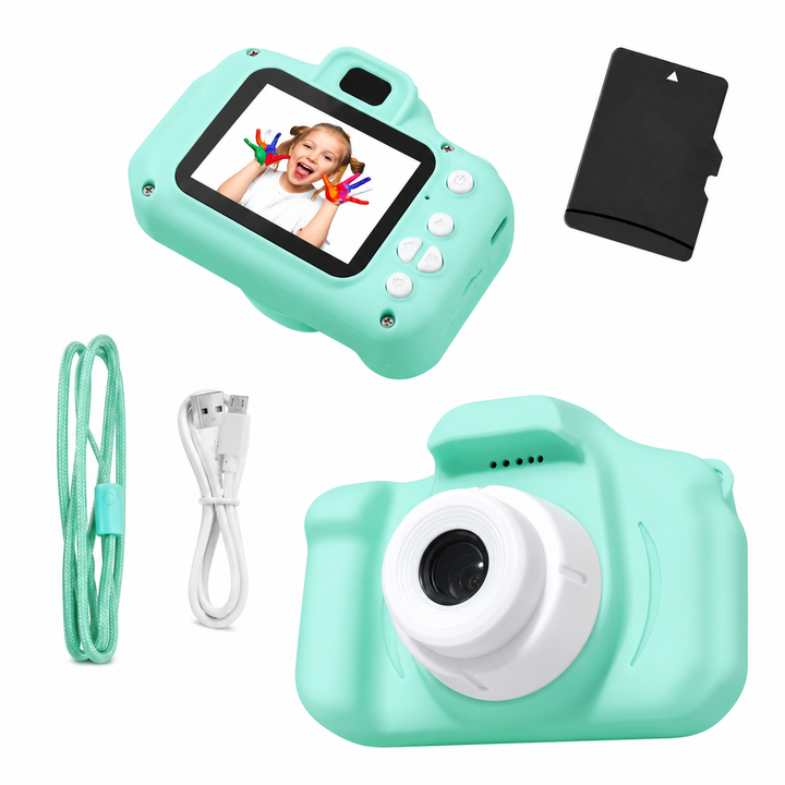Kids Camera | Dual Lens | 12MP | 1080P | Shockproof | 2" IPS Screen | 32GB | Ages 3+