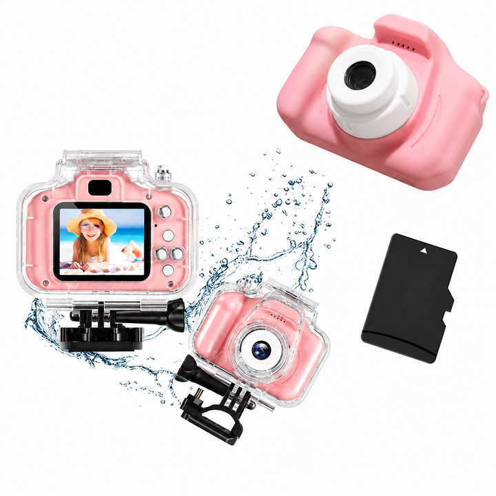 Kids Camera | Dual Lens | 12MP | 1080P | Shockproof | 2" IPS Screen | 32GB | Ages 3+