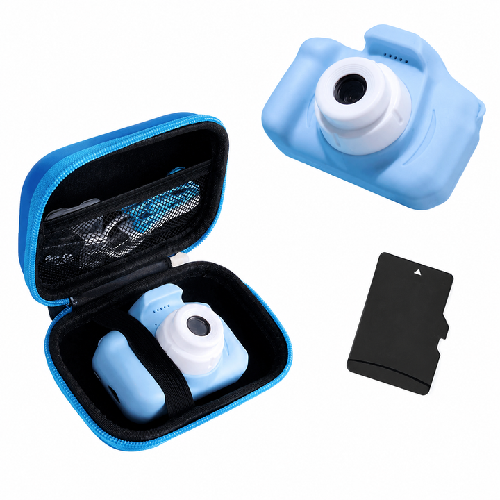 Kids Camera | Dual Lens | 12MP | 1080P | Shockproof | 2" IPS Screen | 32GB | Ages 3+