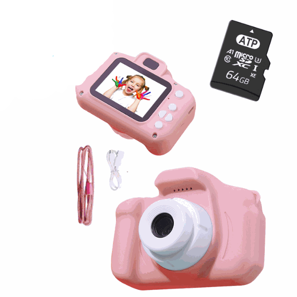 Kids Camera | Dual Lens | 12MP | 1080P | Shockproof | 2" IPS Screen | 32GB | Ages 3+