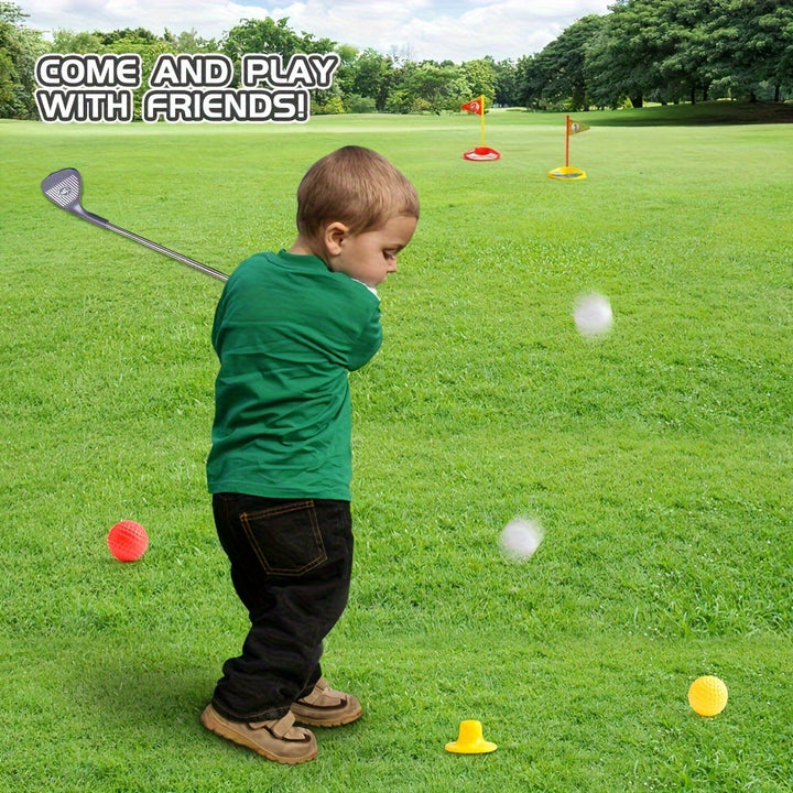 Kids Golf Club Set | Adjustable Telescopic Clubs | Ages 3–8 | Indoor &amp; Outdoor | Complete Set