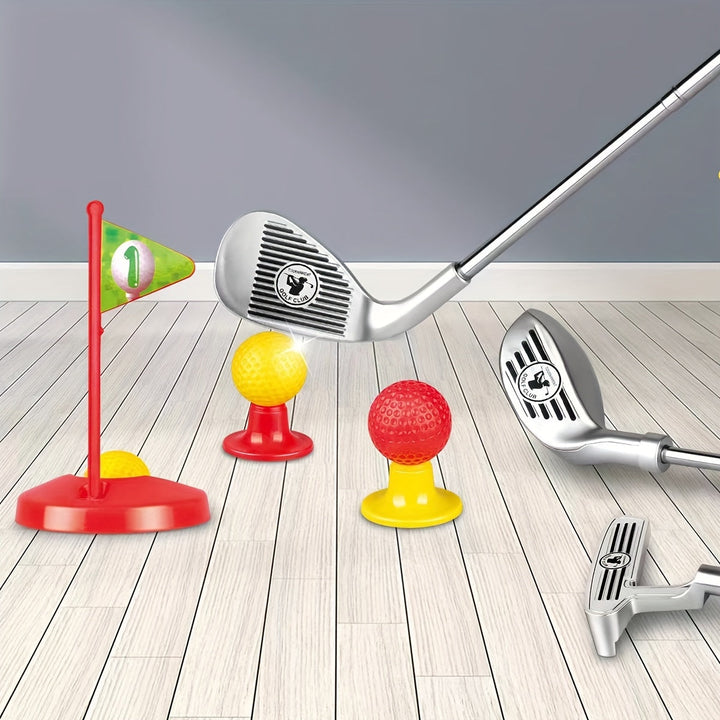 Kids Golf Club Set | Adjustable Telescopic Clubs | Ages 3–8 | Indoor &amp; Outdoor | Complete Set