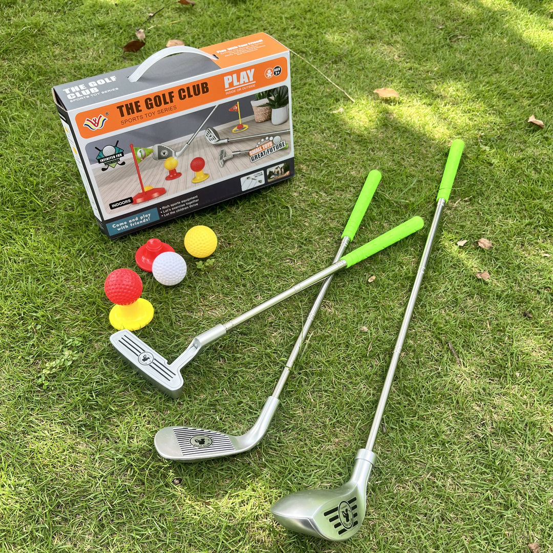 Kids Golf Club Set | Adjustable Telescopic Clubs | Ages 3–8 | Indoor & Outdoor | Complete Set