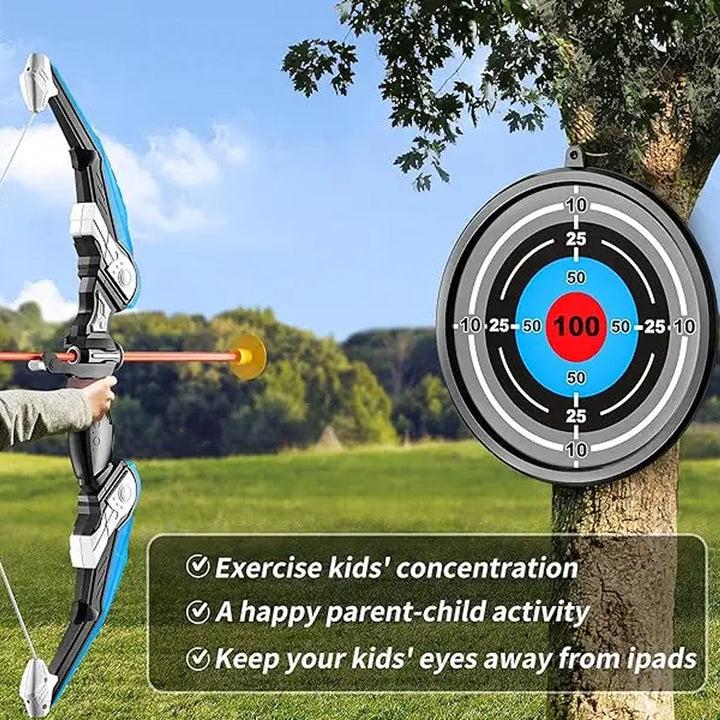 Kids LED Archery Set | Suction Cup Arrows | Outdoor | Ages 3+ | Complete Kit