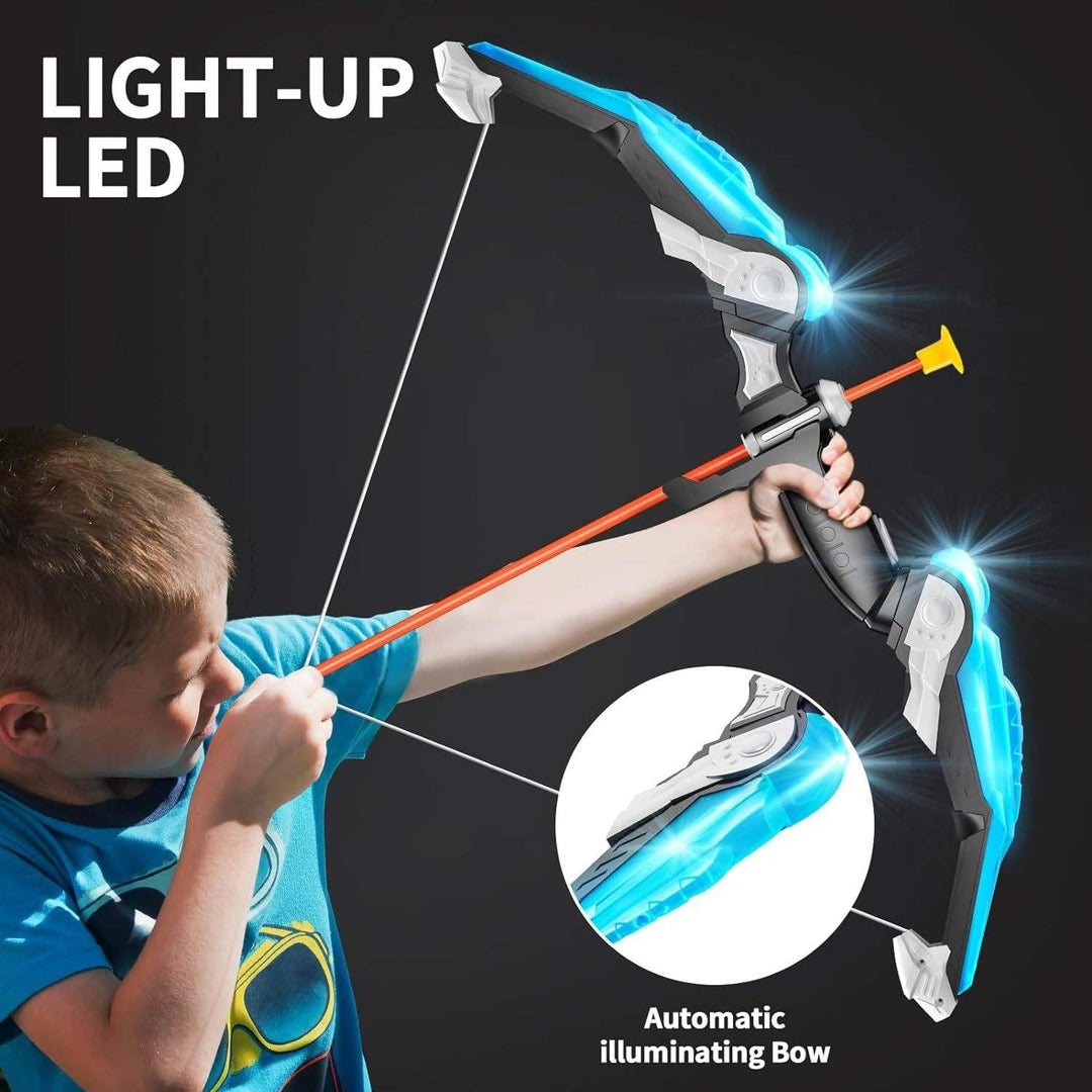 Kids LED Archery Set | Suction Cup Arrows | Outdoor | Ages 3+ | Complete Kit