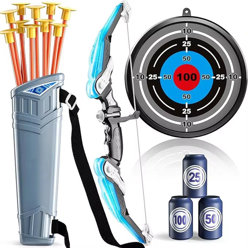 Kids LED Archery Set | Suction Cup Arrows | Outdoor | Ages 3+ | Complete Kit